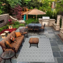 Homebase Outdoor Rug - Grey 160x230cm 5 Homebase Outdoor Rug - Grey 160x230cm -Garden Tool Store 13953337 9194989199353489