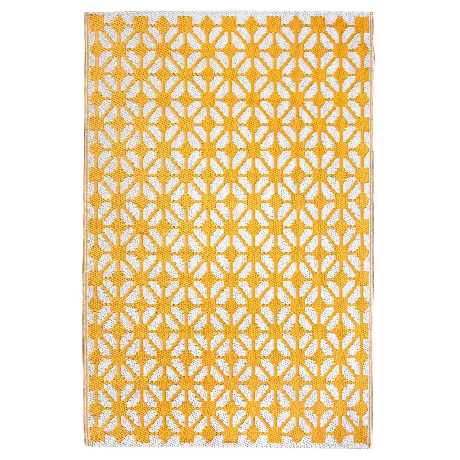 Homebase Outdoor Rug - Mustard 160x230cm 1 Homebase Outdoor Rug - Mustard 160x230cm