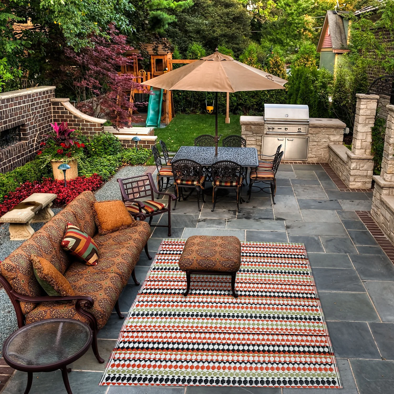 Homebase Outdoor Rug - Bohemian 160x230cm 3 Homebase Outdoor Rug - Bohemian 160x230cm - Image 3