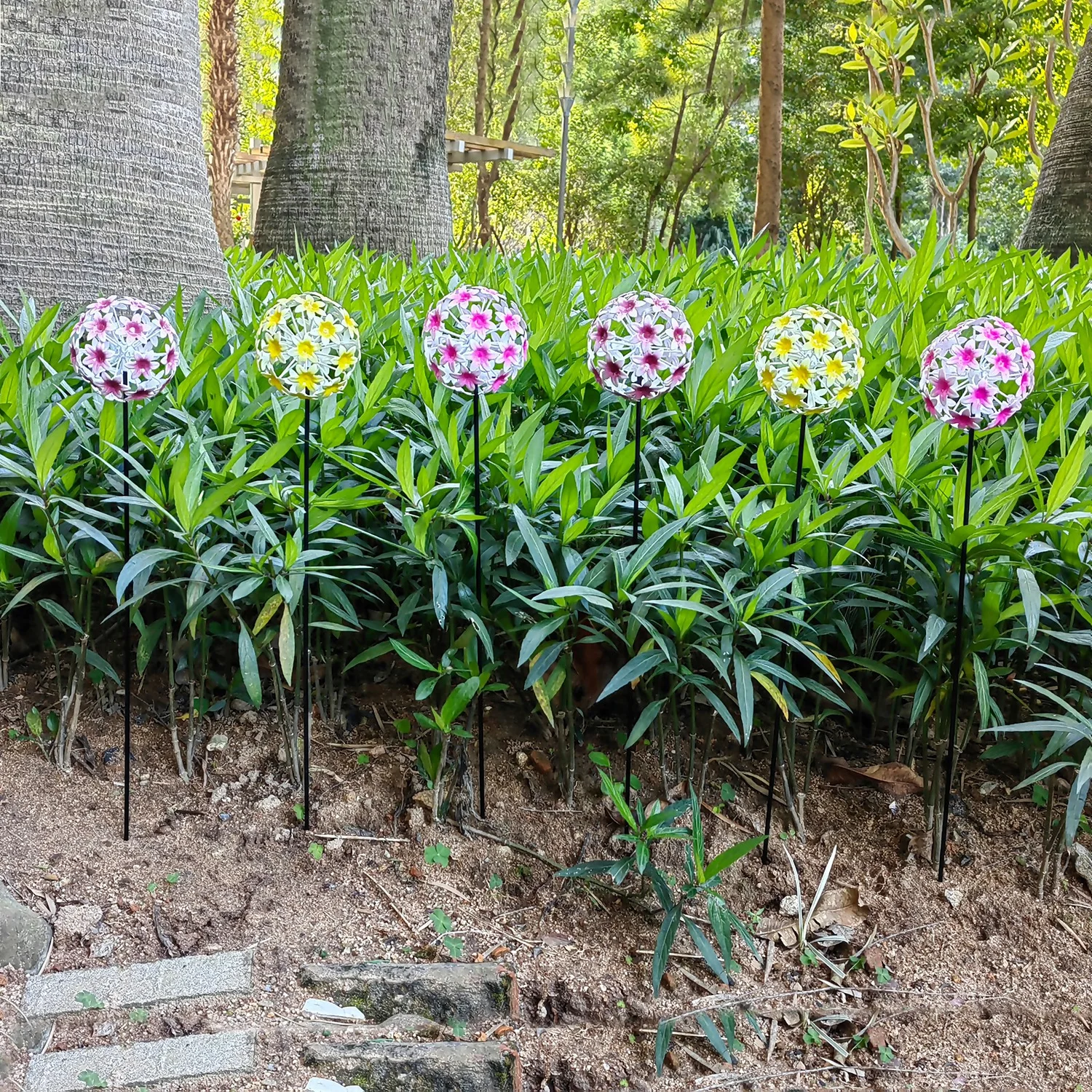 Homebase Flower Stake Ornament - 60cm Mixed 2 Homebase Flower Stake Ornament - 60cm Mixed - Image 2