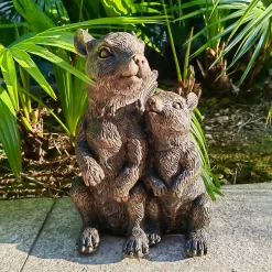Bronze Look Squirrel Family Garden Ornament 14 Bronze Look Squirrel Family Garden Ornament -Garden Tool Store 13965954 2035014597262265