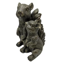 Bronze Look Squirrel Family Garden Ornament