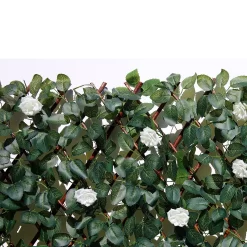Faux Leaf Trellis 90x180cm - White Rose 5 Faux Leaf Trellis 90x180cm - White Rose -Garden Tool Store 13971220 1875014602990897
