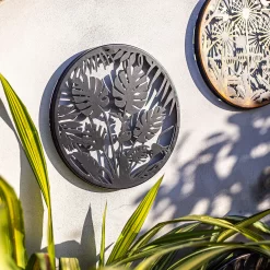 Jungle Leaf Garden Wall Art 35cm - Black 9 Jungle Leaf Garden Wall Art 35cm - Black -Garden Tool Store 13981006 8385005835492067