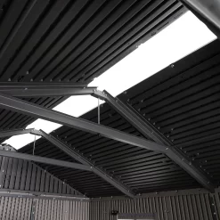 Lifetime 7x7ft Outdoor Storage Shed - Rough-Cut Grey 16 Lifetime 7x7ft Outdoor Storage Shed - Rough-Cut Grey -Garden Tool Store 13997403 1605000055011244