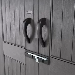 Lifetime 7x7ft Outdoor Storage Shed - Rough-Cut Grey 19 Lifetime 7x7ft Outdoor Storage Shed - Rough-Cut Grey -Garden Tool Store 13997403 1835000055142995