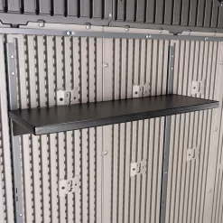 Lifetime 7x7ft Outdoor Storage Shed - Rough-Cut Grey 18 Lifetime 7x7ft Outdoor Storage Shed - Rough-Cut Grey -Garden Tool Store 13997403 5775000055102387