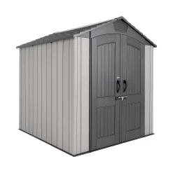Lifetime 7x7ft Outdoor Storage Shed - Rough-Cut Grey
