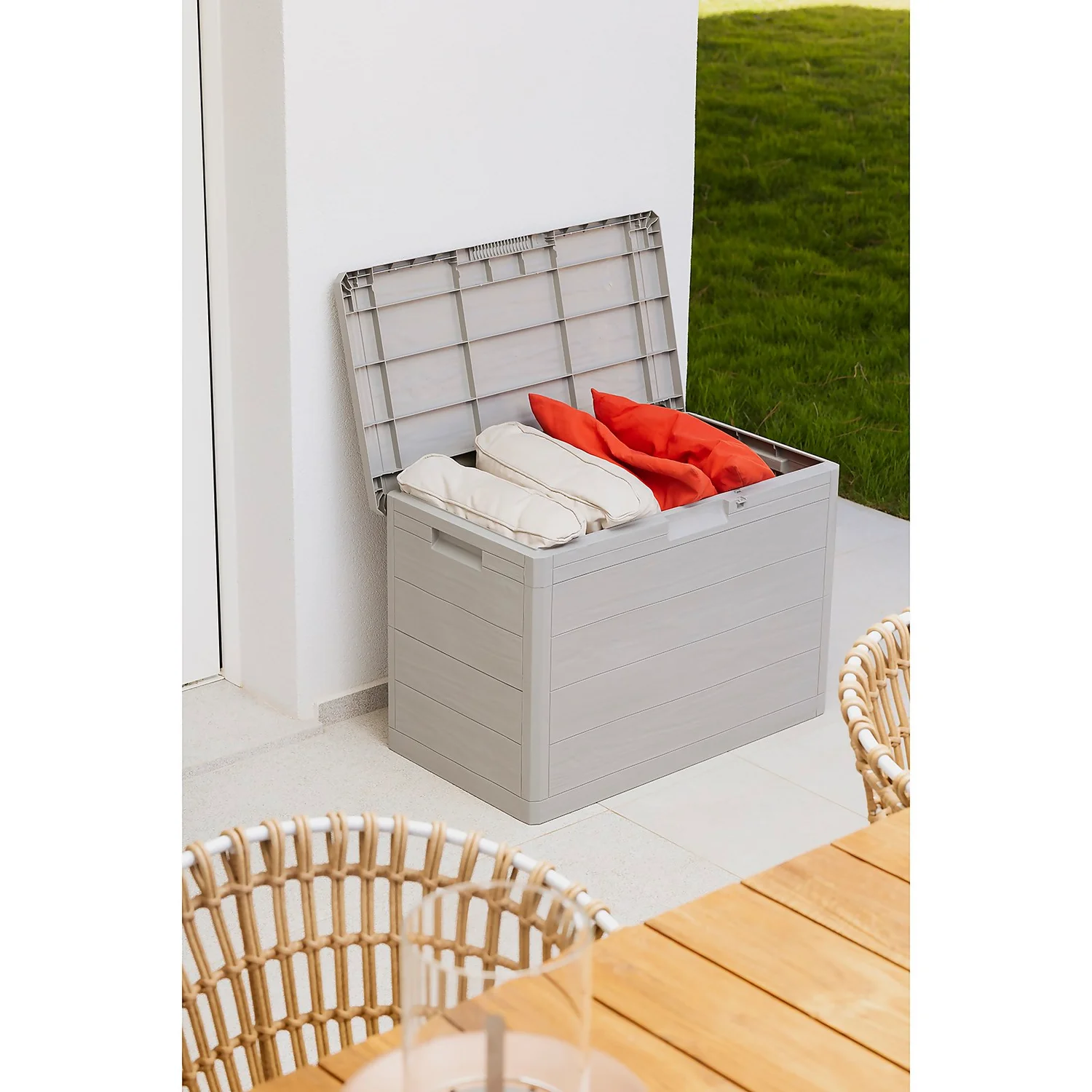 Toomax Garden Storage Box 160L - Warm Grey 8 Toomax Garden Storage Box 160L - Warm Grey - Image 8