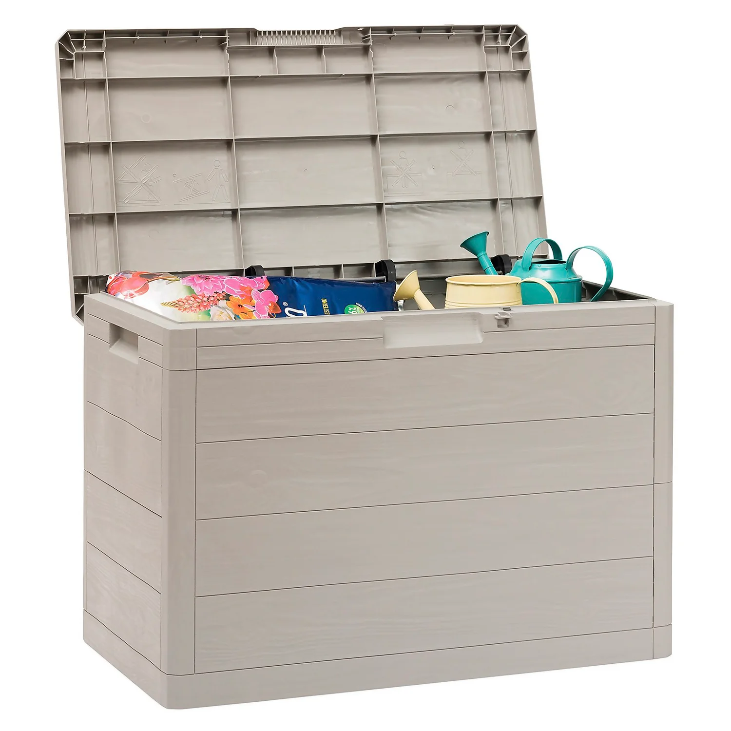 Toomax Garden Storage Box 160L - Warm Grey 3 Toomax Garden Storage Box 160L - Warm Grey - Image 3