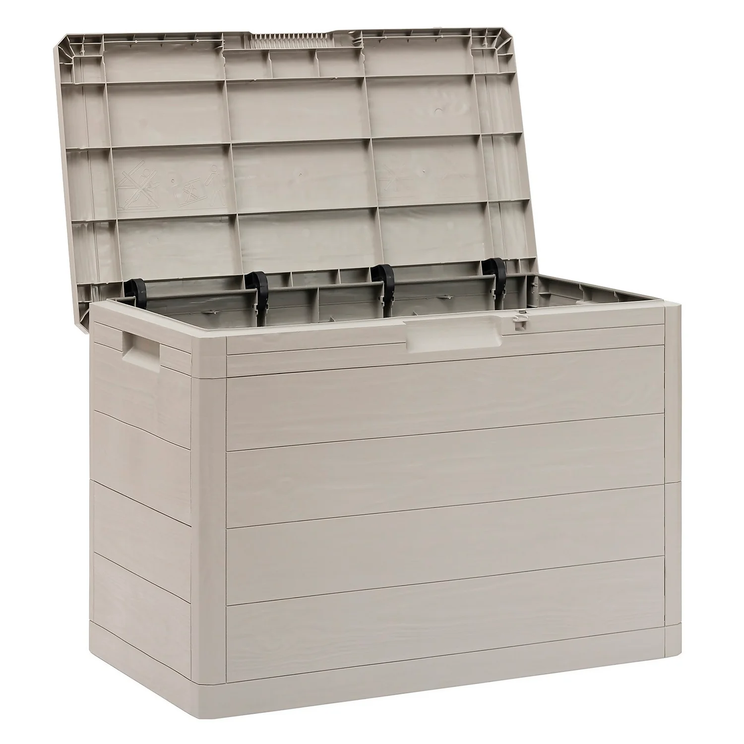 Toomax Garden Storage Box 160L - Warm Grey 2 Toomax Garden Storage Box 160L - Warm Grey - Image 2