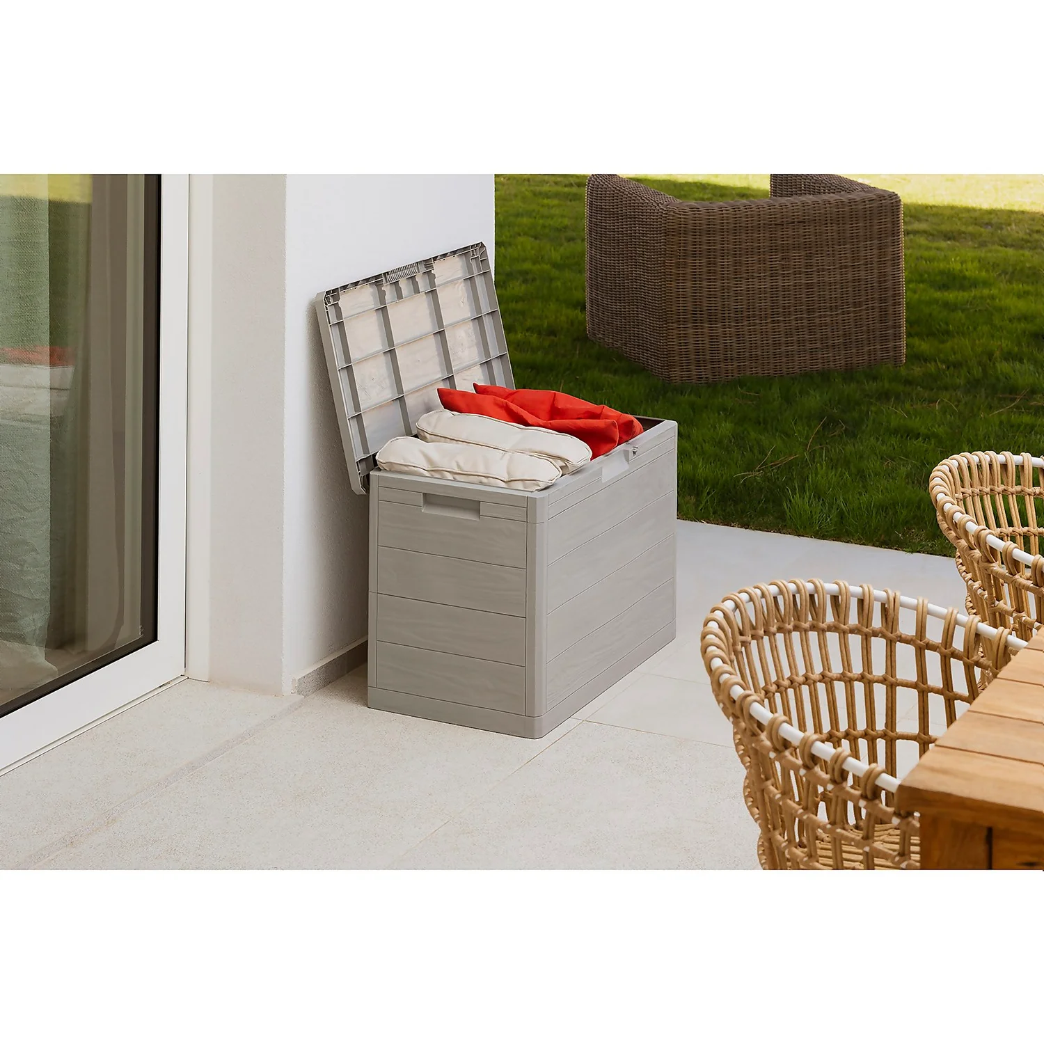 Toomax Garden Storage Box 160L - Warm Grey 7 Toomax Garden Storage Box 160L - Warm Grey - Image 7