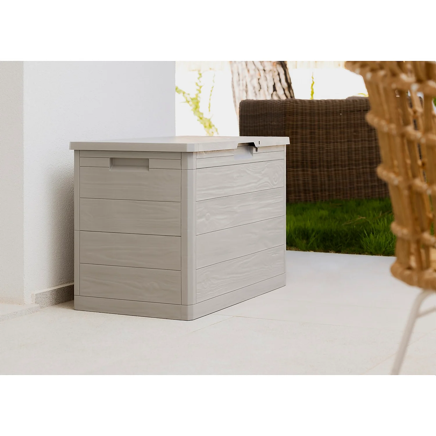 Toomax Garden Storage Box 160L - Warm Grey 9 Toomax Garden Storage Box 160L - Warm Grey - Image 9