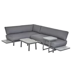 Heba Grey Metal Garden Corner Sofa Set 15 Heba Grey Metal Garden Corner Sofa Set -Garden Tool Store 14005702 1465022704651529