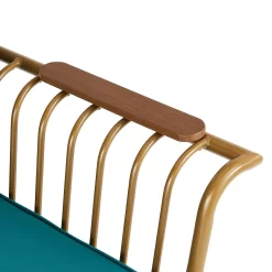 Omari Metal Garden Sofa Set - Teal & Gold -Garden Tool Store 14005703 1125022638254731