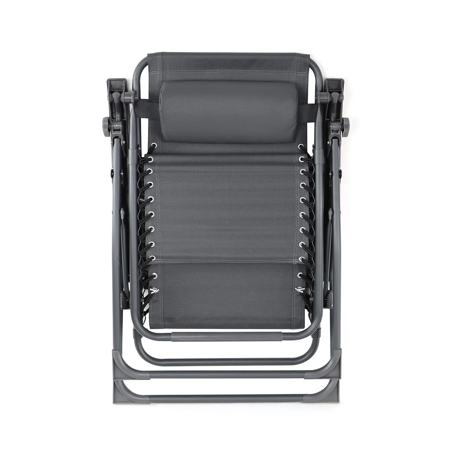 Grey Reclining Sun Lounger 2 Grey Reclining Sun Lounger - Image 2