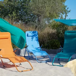 Siesta Sun Lounger - Blue 8 Siesta Sun Lounger - Blue -Garden Tool Store 14005768 2005022687297003