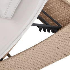 Natural Folding Rattan Sun Lounger 16 Natural Folding Rattan Sun Lounger -Garden Tool Store 14005776 2015022649763655