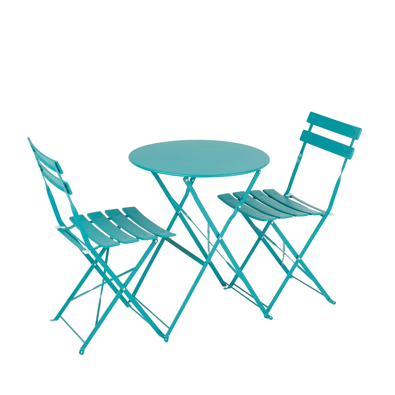 Millie Metal Bistro Set - Green 2 Millie Metal Bistro Set - Green - Image 2