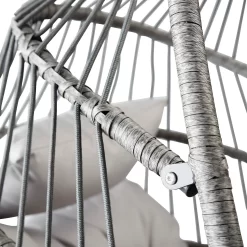 Grey Single Garden Hanging Chair -Garden Tool Store 14005785 1125036152260456