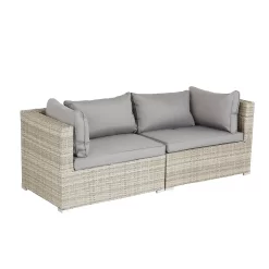 Cairo Grey Rattan Effect Garden Sofa Set 13 Cairo Grey Rattan Effect Garden Sofa Set -Garden Tool Store 14005786 1555022102946530