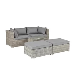 Cairo Grey Rattan Effect Garden Sofa Set 14 Cairo Grey Rattan Effect Garden Sofa Set -Garden Tool Store 14005786 2075022102996918