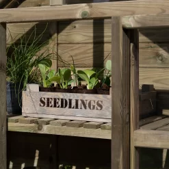 Forest Garden Georgian Wall Greenhouse With Auto Vent -Garden Tool Store 14013374 1185004556296282