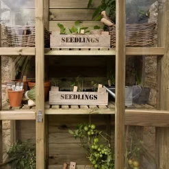 Forest Garden Georgian Wall Greenhouse With Auto Vent -Garden Tool Store 14013374 1585004556252242