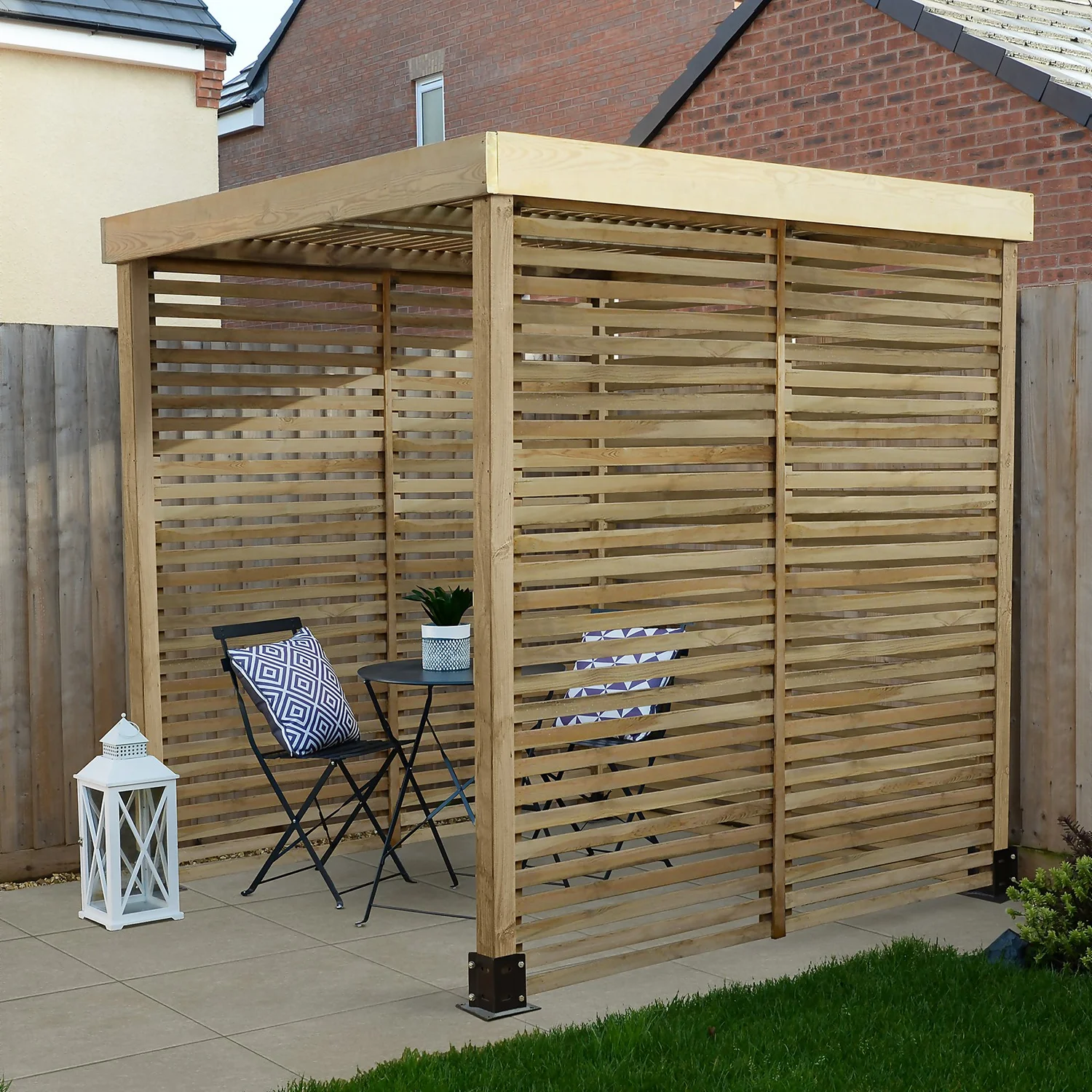 Forest Garden Modular Pergola With 3 Side Panel Packs 1 Forest Garden Modular Pergola With 3 Side Panel Packs