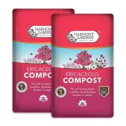 Harmony Gardens Ericaceous Compost - 2 Bags (Total 80 Litres / 27Kg)
