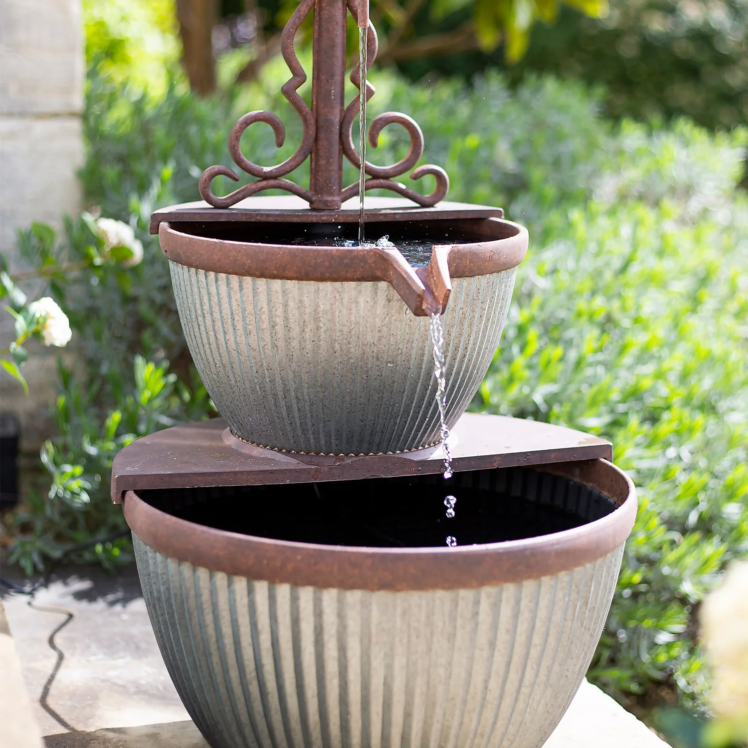 Stylish Fountain Irondale Pours Water Feature 2 Stylish Fountain Irondale Pours Water Feature - Image 2