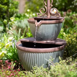 Stylish Fountain Irondale Pours Water Feature 17 Stylish Fountain Irondale Pours Water Feature -Garden Tool Store 14519355 1765050878719931