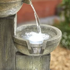 Stylish Fountain Ash Columns Water Feature With LEDs 8 Stylish Fountain Ash Columns Water Feature With LEDs -Garden Tool Store 14519359 2355047822573173