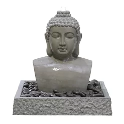 Stylish Fountain Lotus Buddha Water Feature With LEDs