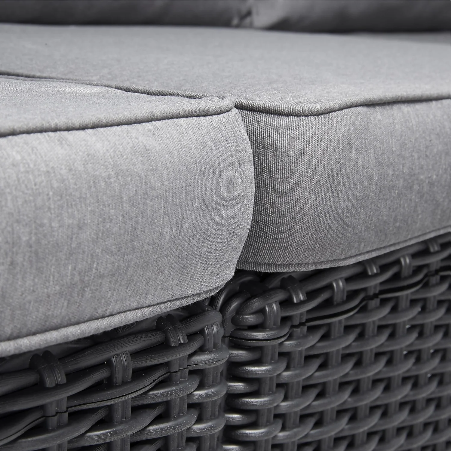 Keter California 2 Seater Outdoor Balcony Garden Furniture Chaise Lounge - Graphite With Grey Cushions 5 Keter California 2 Seater Outdoor Balcony Garden Furniture Chaise Lounge - Graphite With Grey Cushions - Image 5