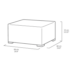 Keter California 4 Seater Outdoor Garden Furniture Lounge Set - Graphite With Grey Cushions 19 Keter California 4 Seater Outdoor Garden Furniture Lounge Set - Graphite With Grey Cushions -Garden Tool Store 14539591 1085041801941096