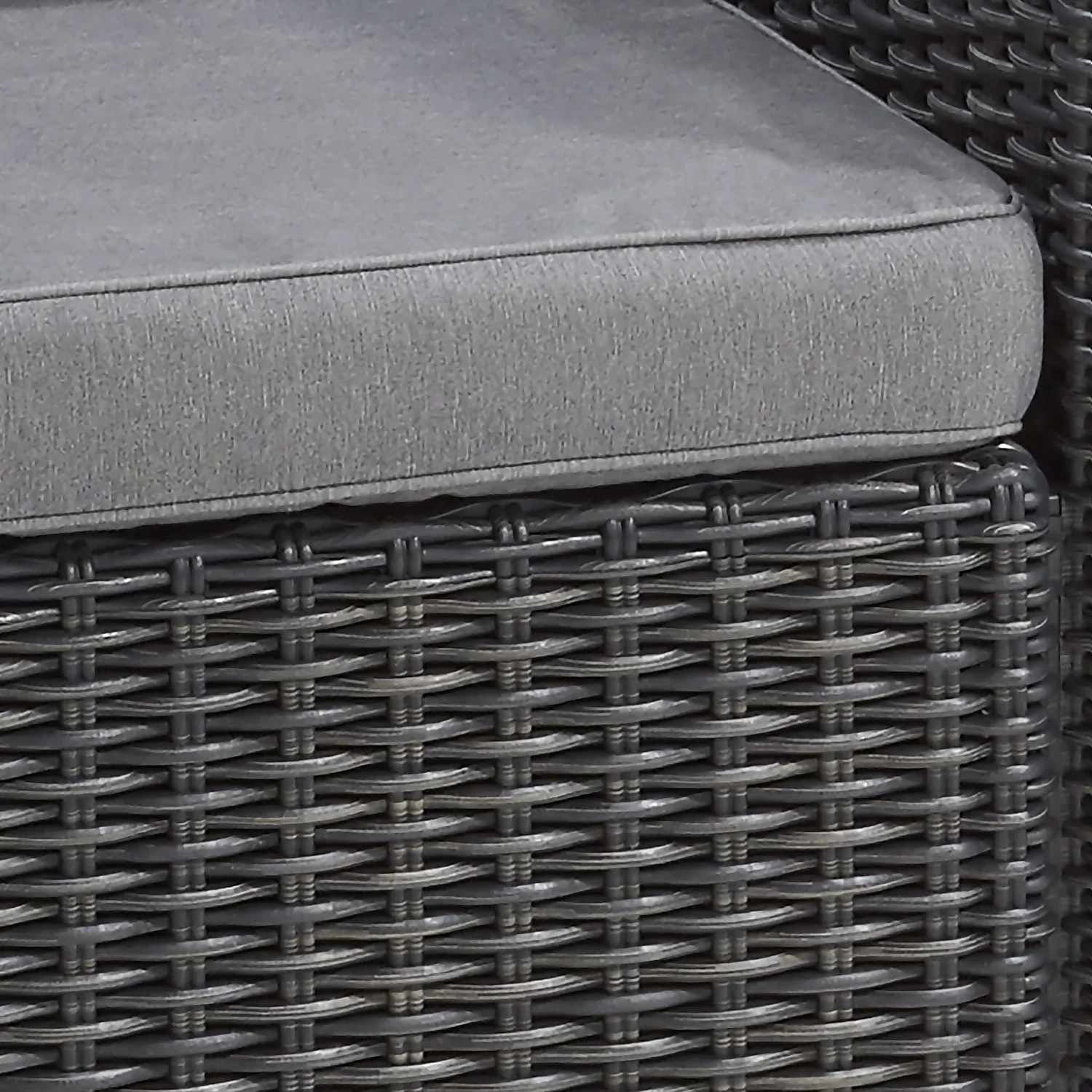 Keter California 2 Seater Outdoor Balcony Deluxe Garden Furniture Set - Graphite With Grey Cushions 4 Keter California 2 Seater Outdoor Balcony Deluxe Garden Furniture Set - Graphite With Grey Cushions - Image 4